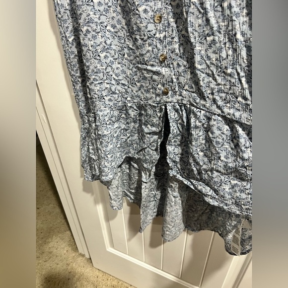 Women’s blue flower floral flowy dress Angels Forever Young sz XL - Picture 4 of 10